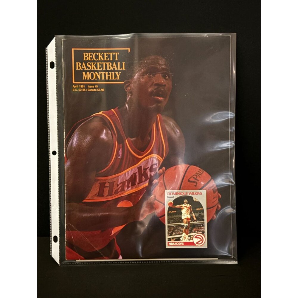 Beckett Basketball Monthly April 1991 Issue #9 Dominique Wilkins Atlanta Hawks